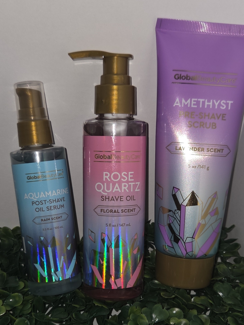 Global Beauty Care Rose Quartz Shave Oil – Pink Floral Scent